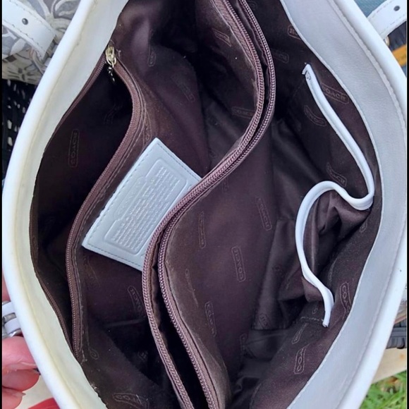 Vintage All White Coach purse - Picture 4 of 7
